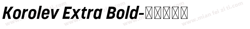 Korolev Extra Bold字体转换
